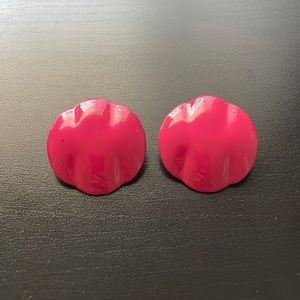 Vintage Hot Pink Earrings